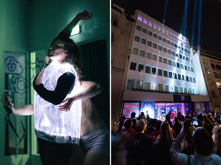 Arts numériques et festivités : l’ESME a inauguré son nouveau campus à Paris / Crédit photo : Quentin Chevrier